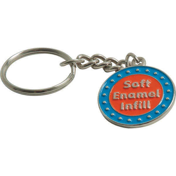 Stamped Iron Soft Enamel Keychain
