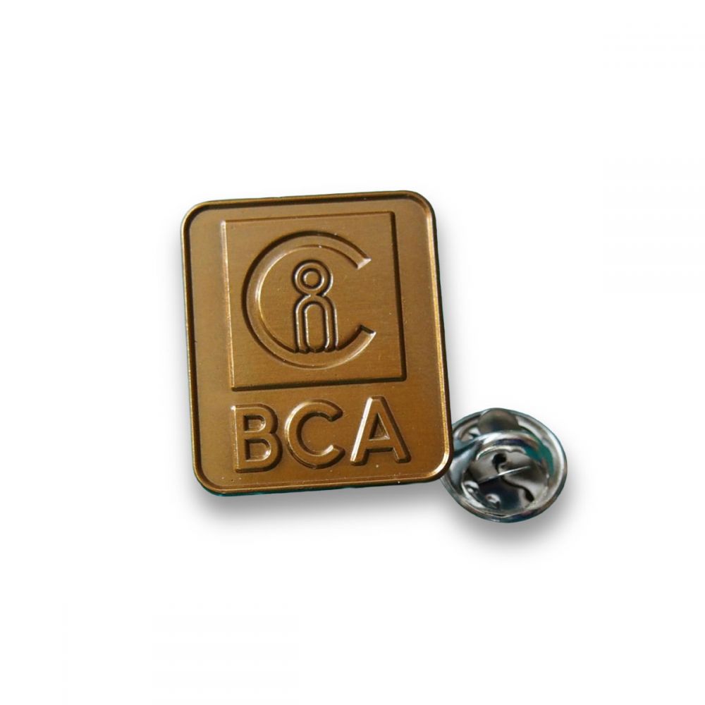 Stamped Metal Badge  40mm 