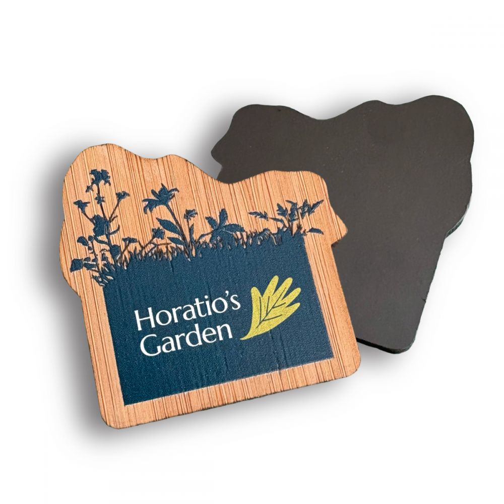 Bamboo Fridge Magnet  UK Made  Bespoke 70mm 