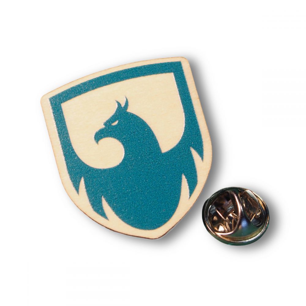 Wooden Badge  30mm 